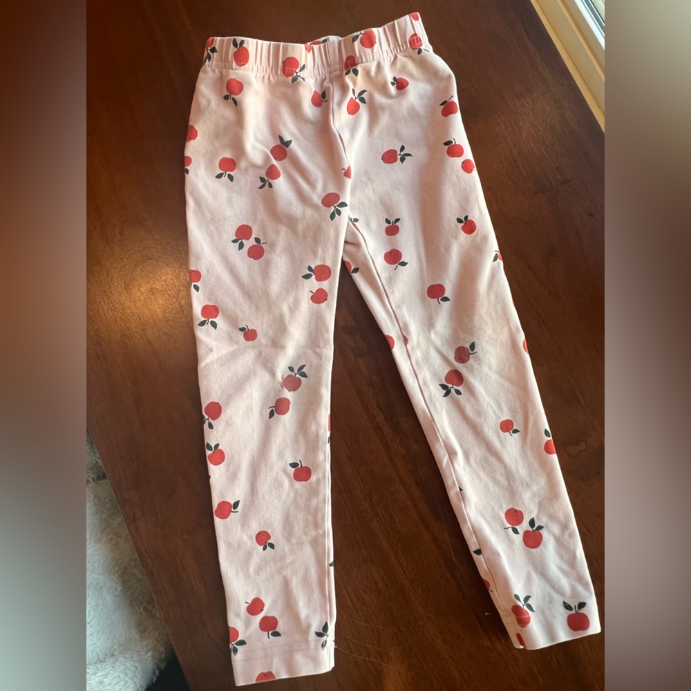 Hanna Andersson kids Apple Print Leggings
